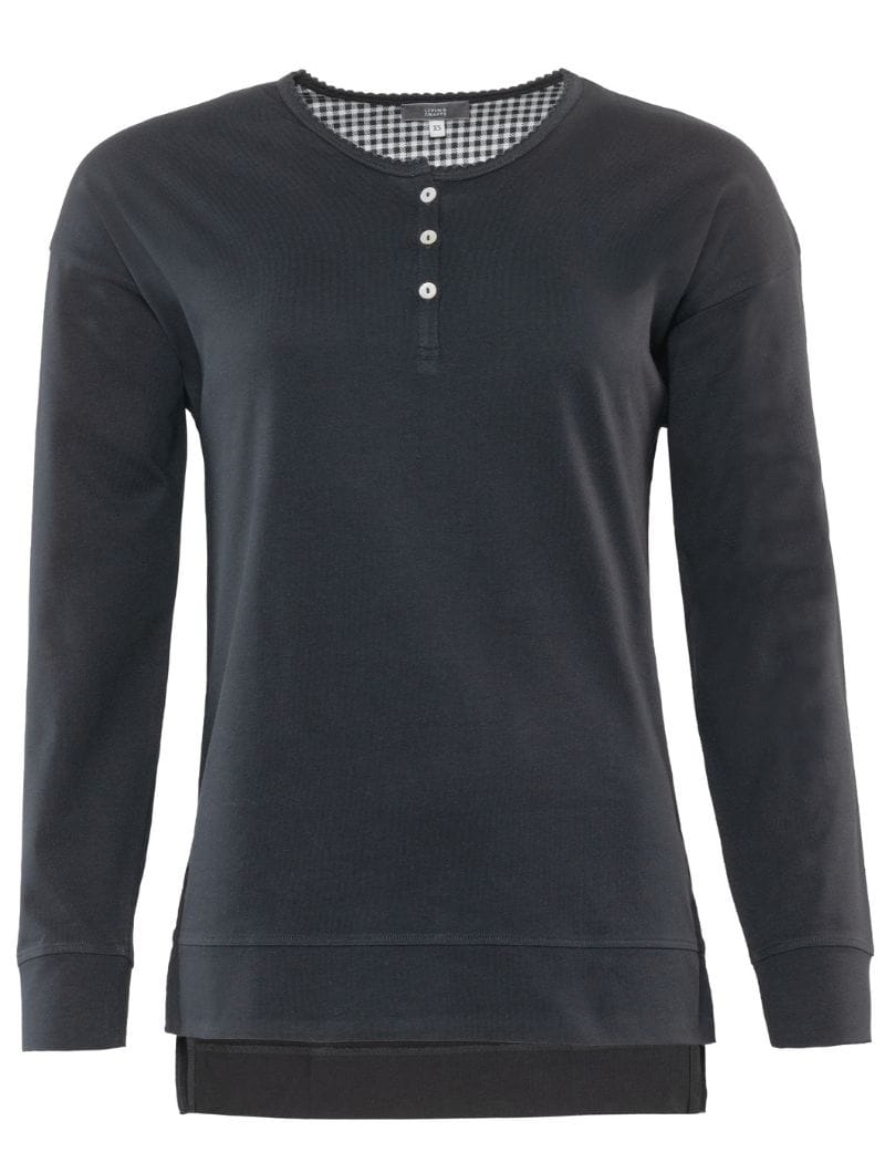 Pijama a cuadros ecológico mujer blanco y negro - Imagen 6