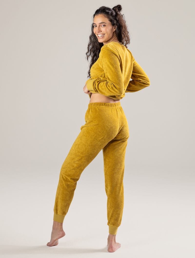 Pijama felpa mujer de algodón orgánico - Imagen 6