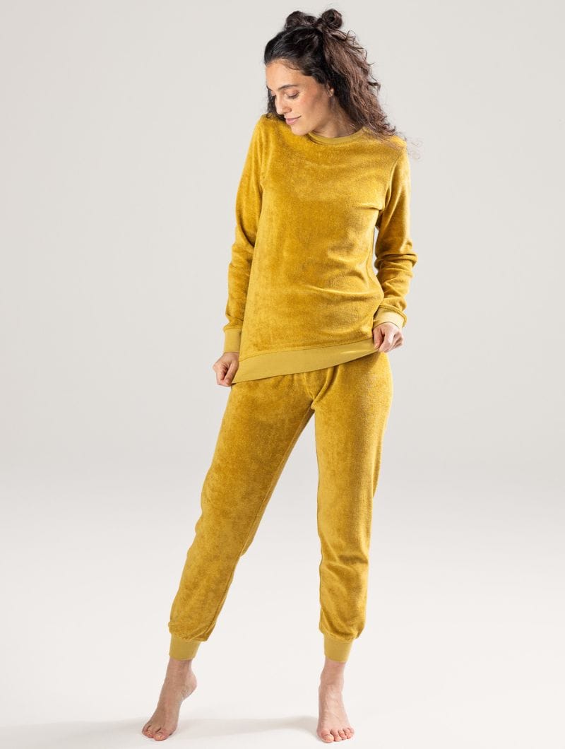 Pijama felpa mujer de algodón orgánico - Imagen 4