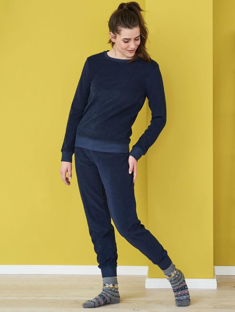 Pijama felpa mujer de algodón orgánico - Imagen 3