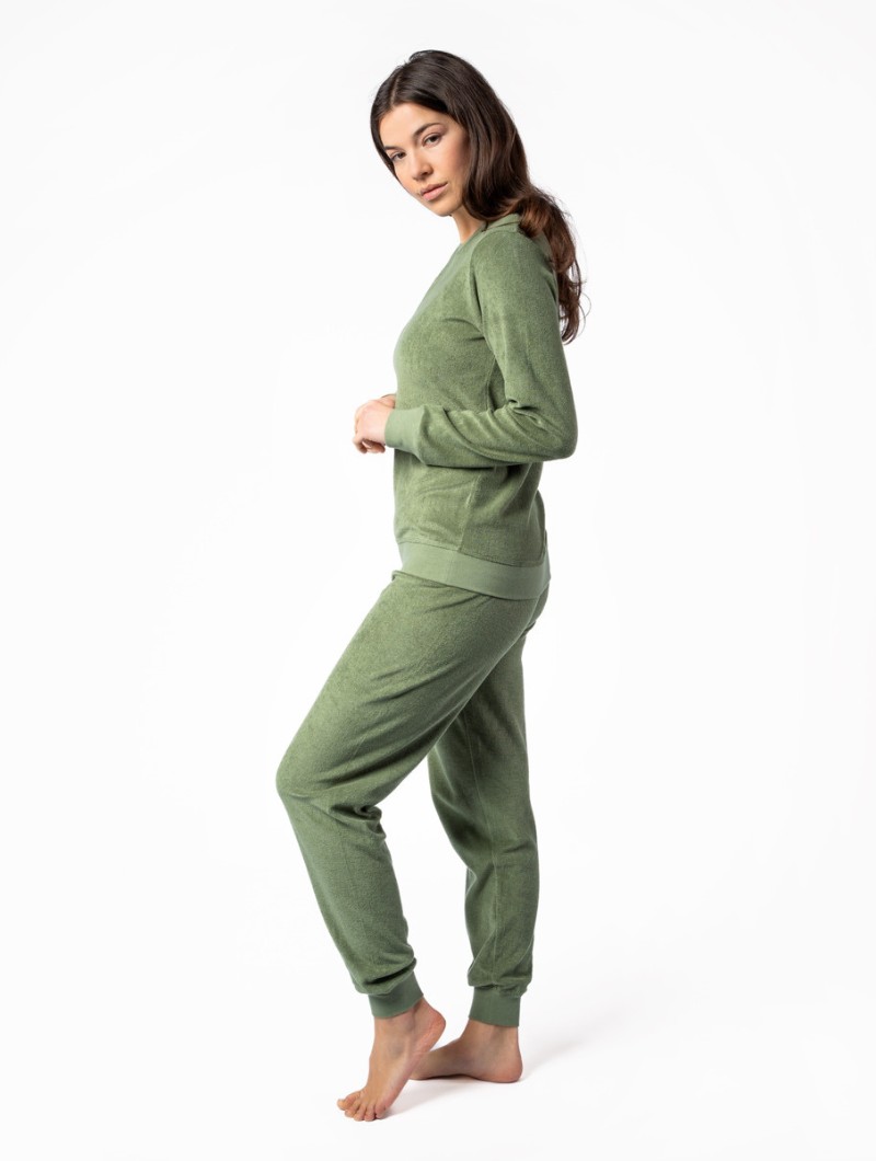 Pijama felpa mujer de algodón orgánico - Imagen 5