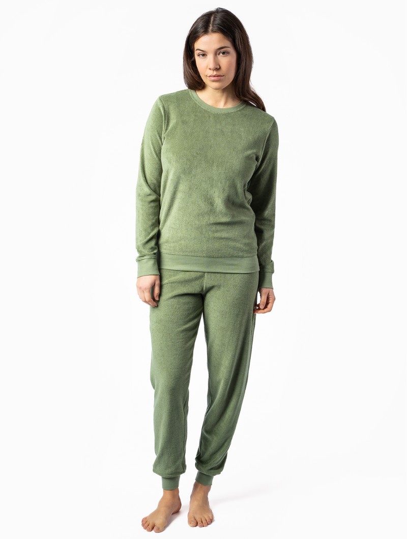 Pijama felpa mujer de algodón orgánico - Imagen 2