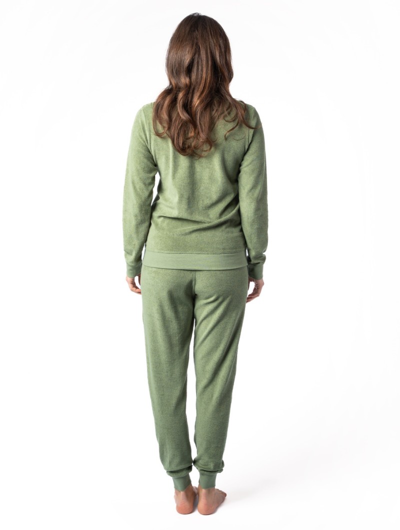 Pijama felpa mujer de algodón orgánico - Imagen 7