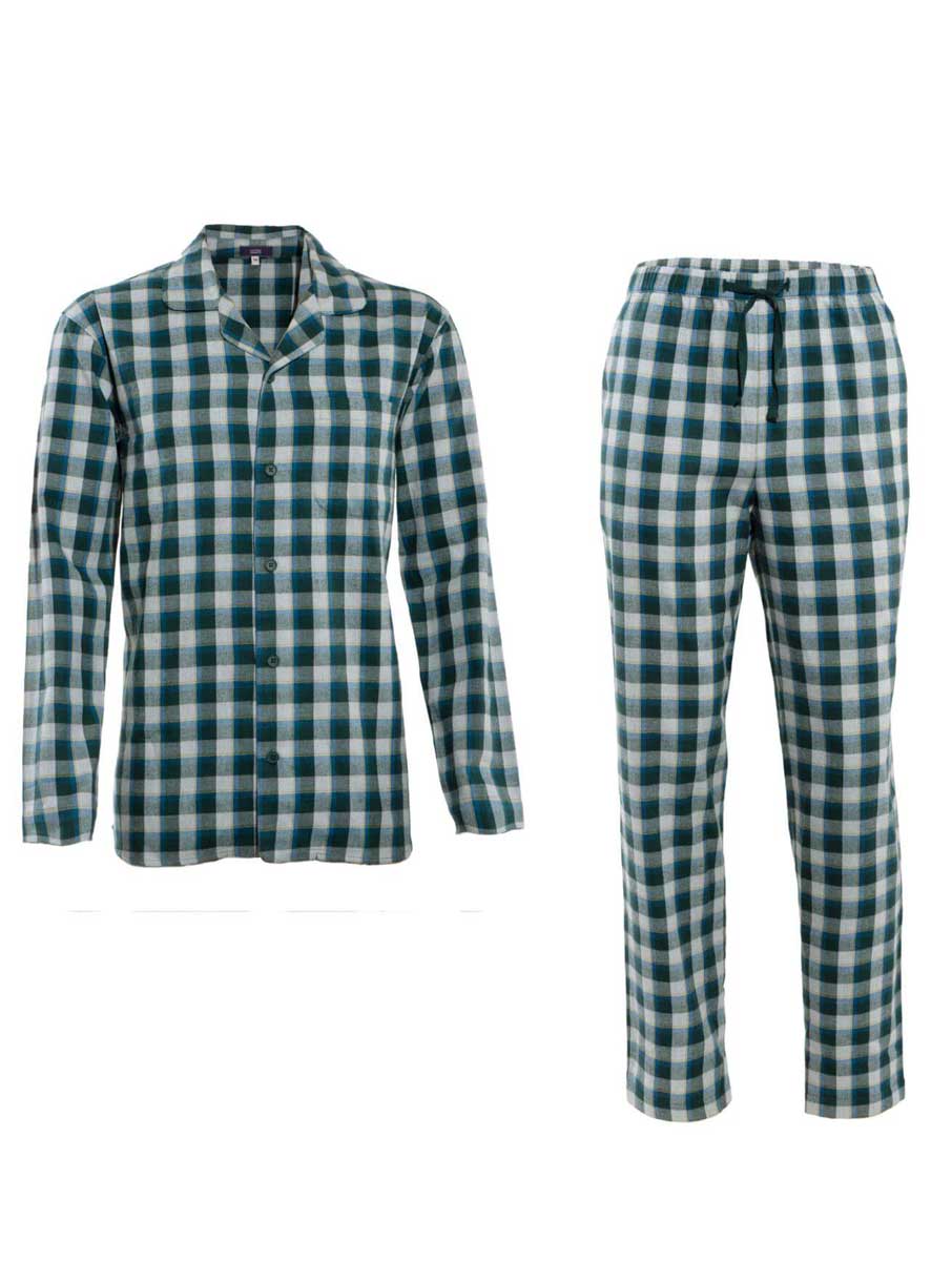 Pijama invierno hombre de cuadros ecológico - Imagen 3