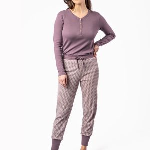 Pijama largo mujer 100% algodón orgánico