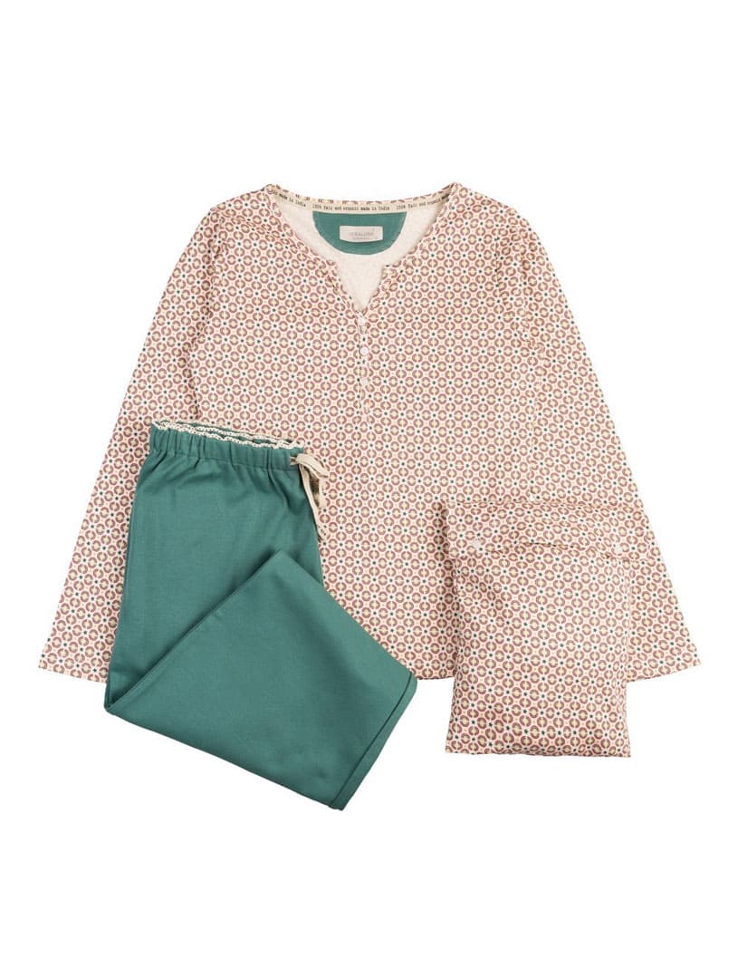 Pijama algodón orgánico mujer estampado - Imagen 4
