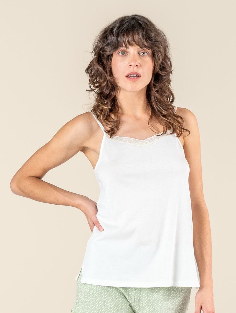 Pijama tirantes mujer de algodón orgánico - Imagen 6