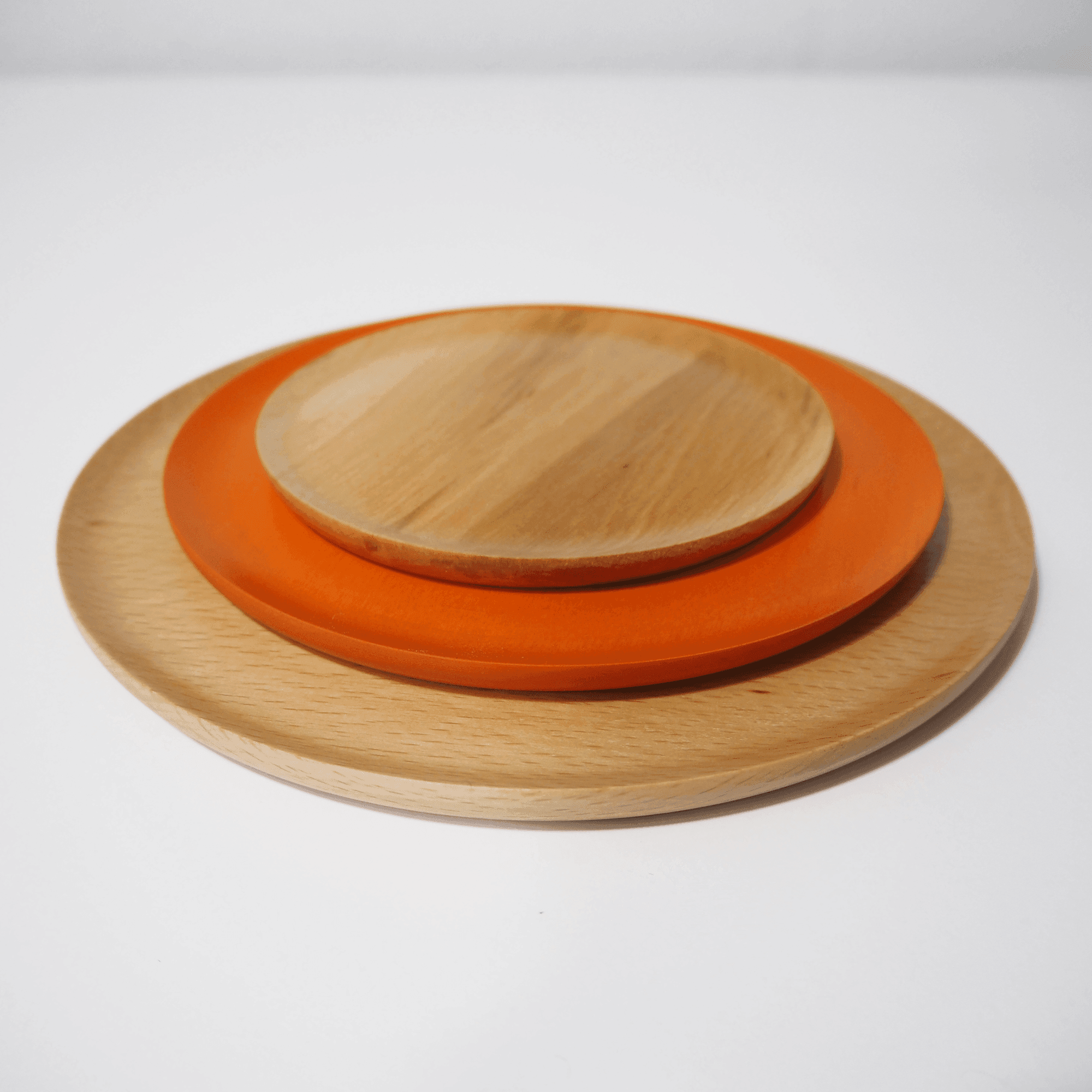 Pack de 3 platos de madera