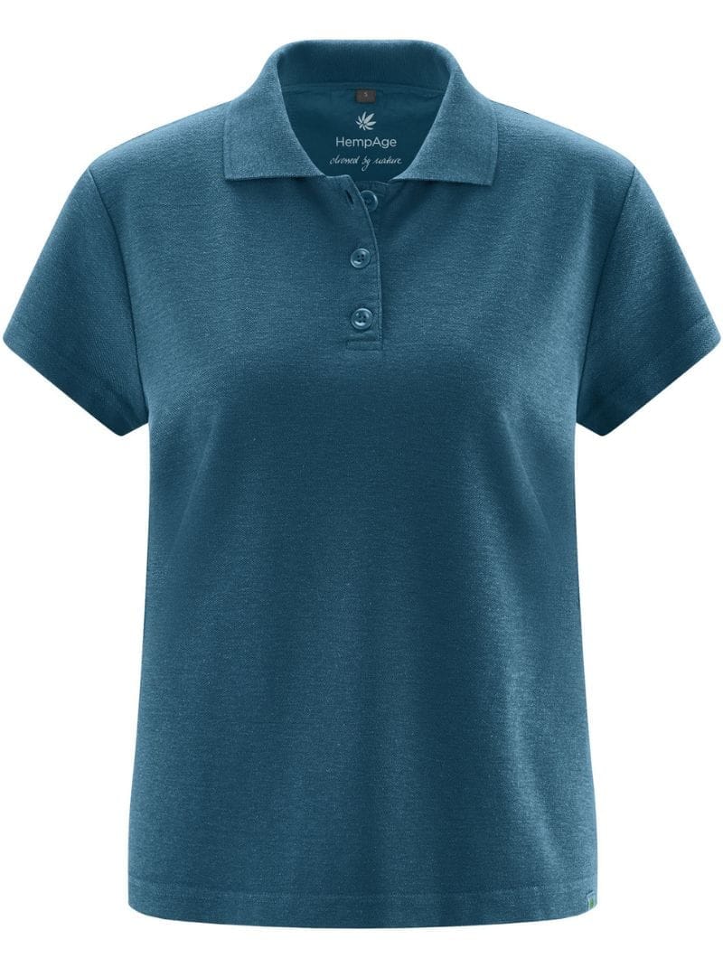 Polo clásico mujer de cáñamo y algodón orgánico - Imagen 6
