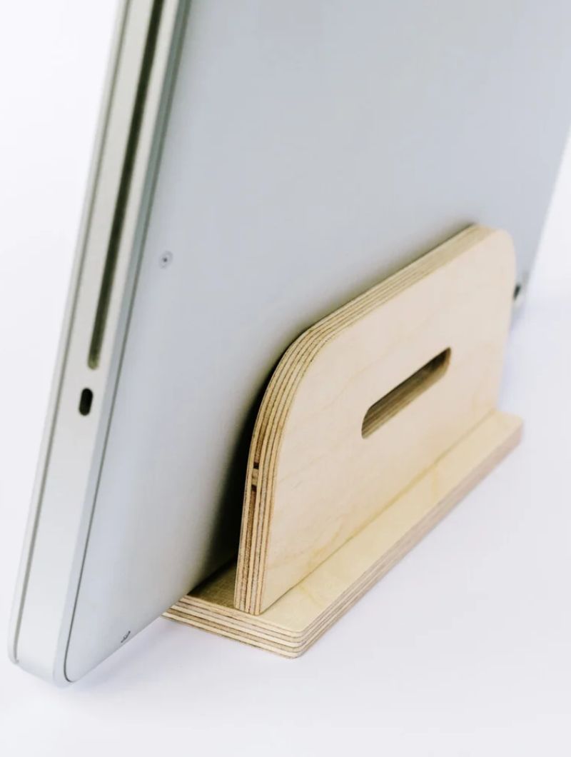 Soporte vertical de madera para portátil - Imagen 3