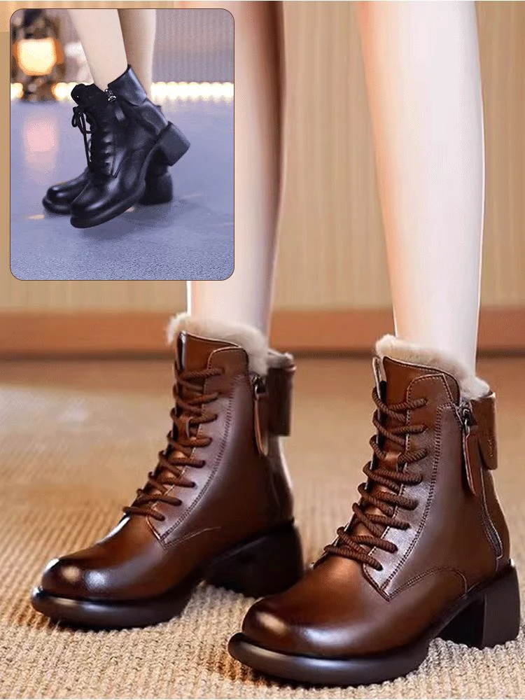 Botas Vintage de Piel de Vaca - Imagen 3