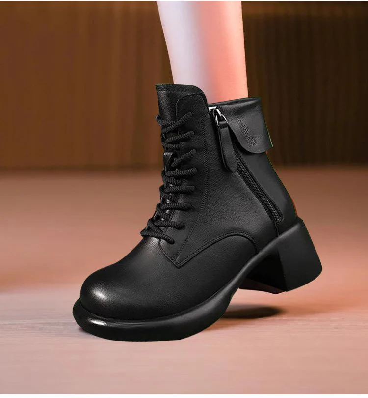 Botas Vintage de Piel de Vaca - Imagen 2