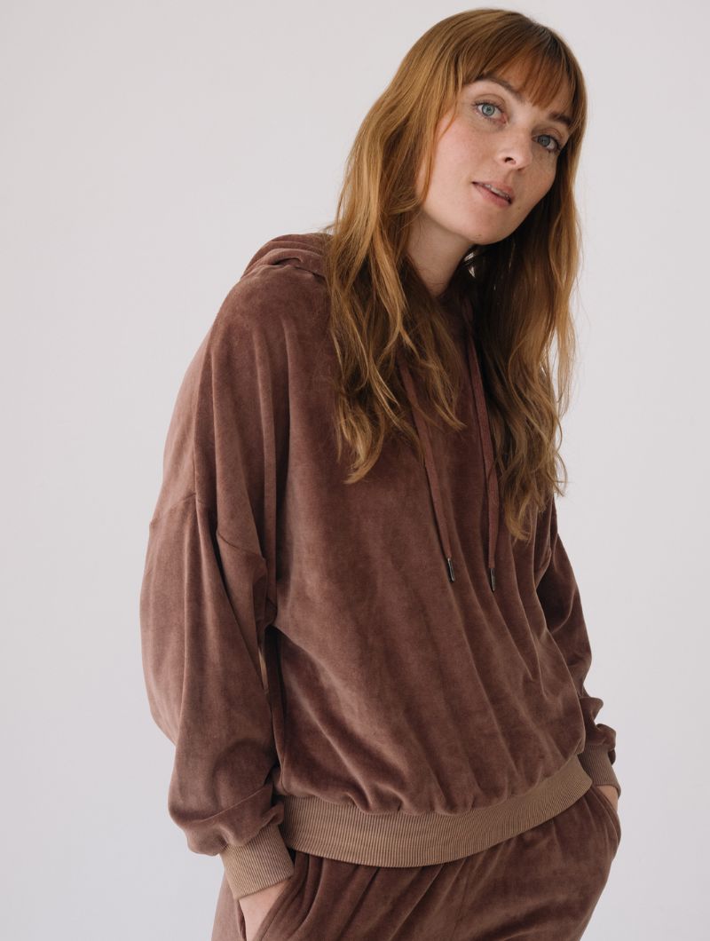 Sudadera capucha terciopelo de algodón orgánico - Imagen 9