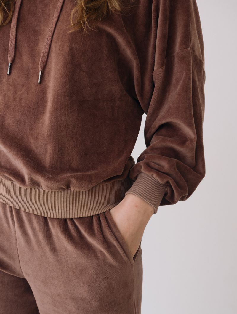 Sudadera capucha terciopelo de algodón orgánico - Imagen 7