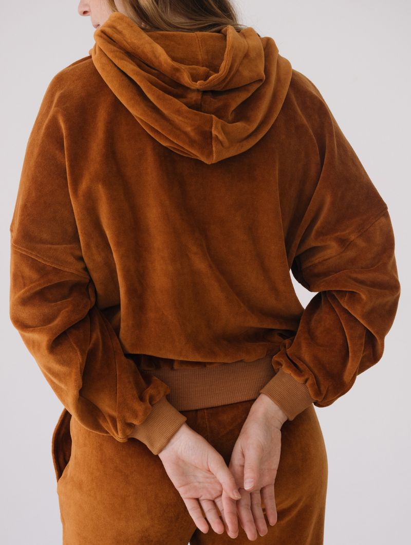 Sudadera capucha terciopelo de algodón orgánico - Imagen 6