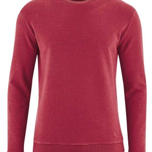 Sudadera burdeos hombre algodón orgánico y cáñamo