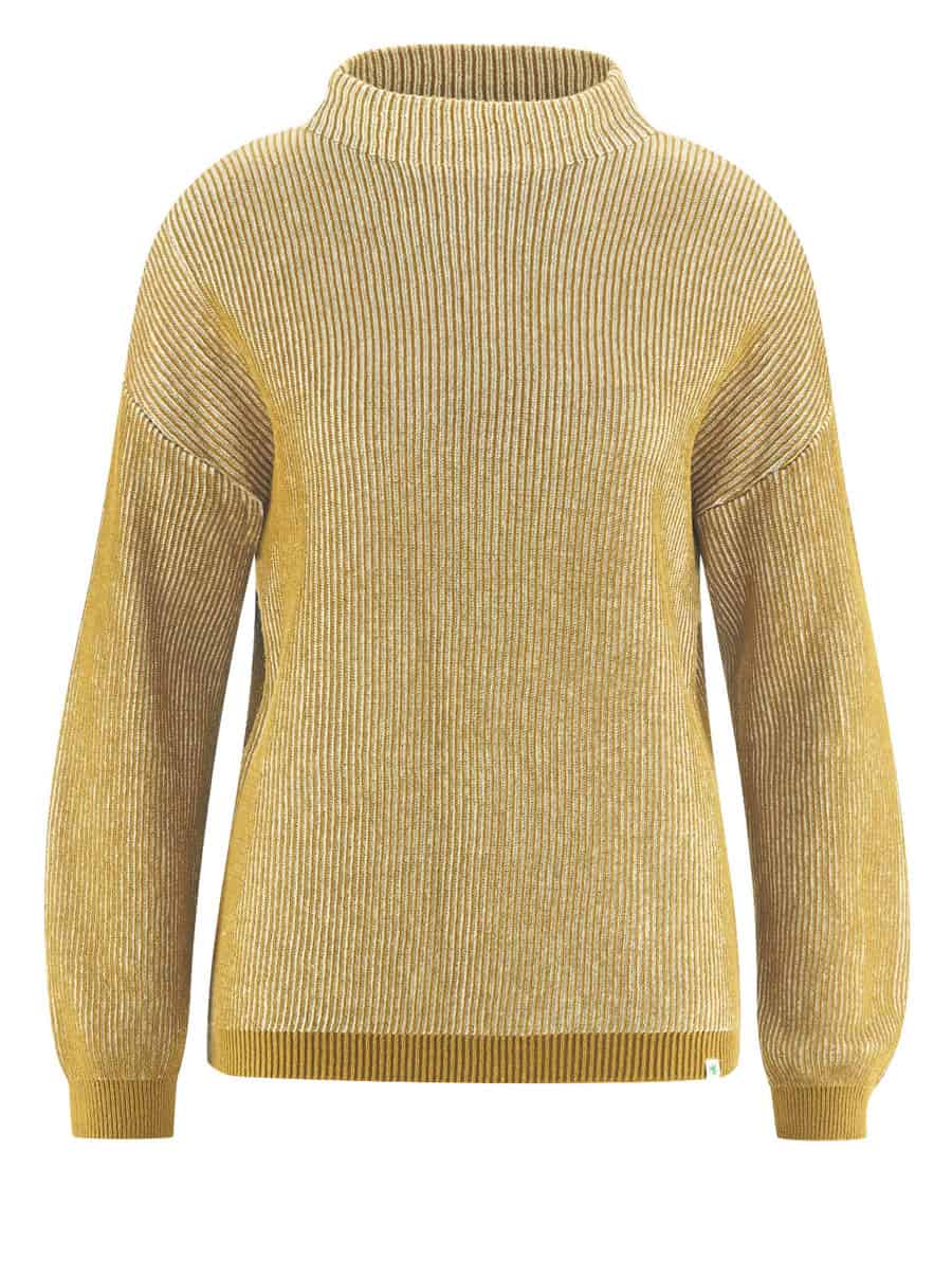 Suéter de punto acanalado de cuello medio - Imagen 6