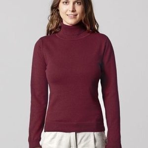 Suéter de punto de cuello alto