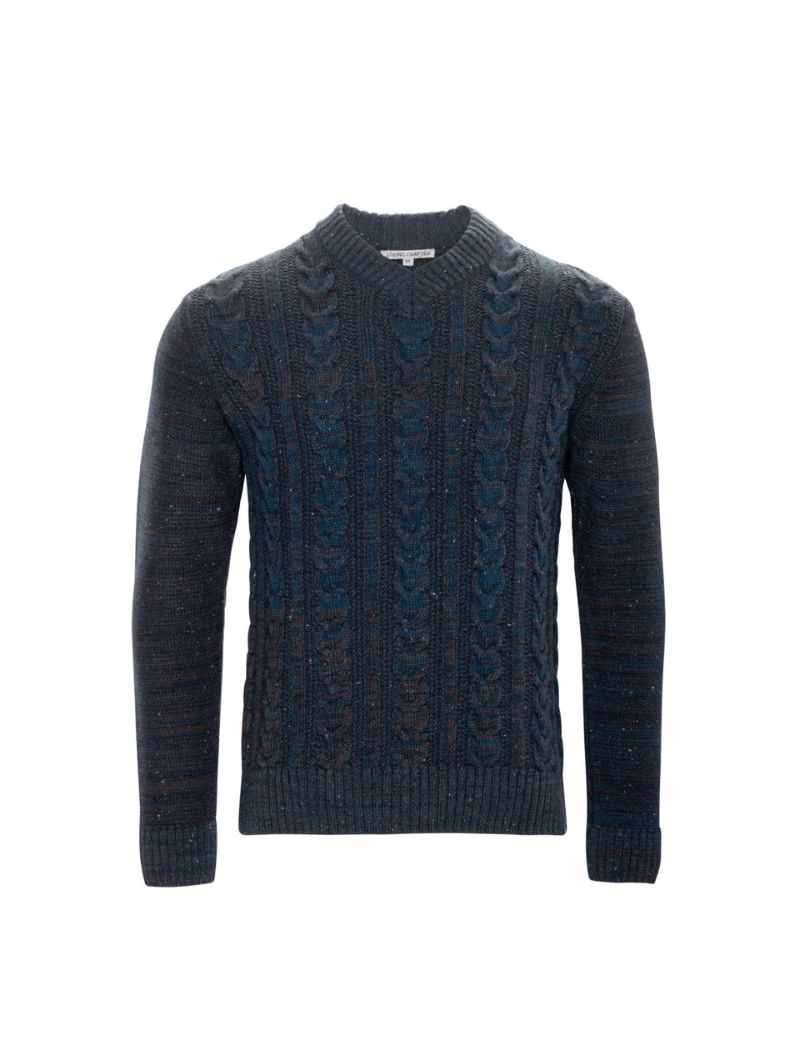 Suéter de lana y algodón orgánico para hombre - Imagen 6