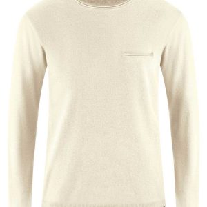 Suéter de punto ligero natural 100% ecológico hombre
