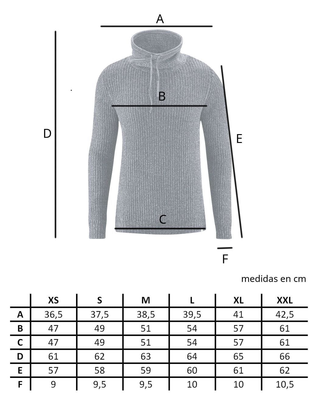 Jersey hombre de cuello alto de fibras naturales - Imagen 5