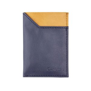 Tarjetero pequeño 100% vegano azul