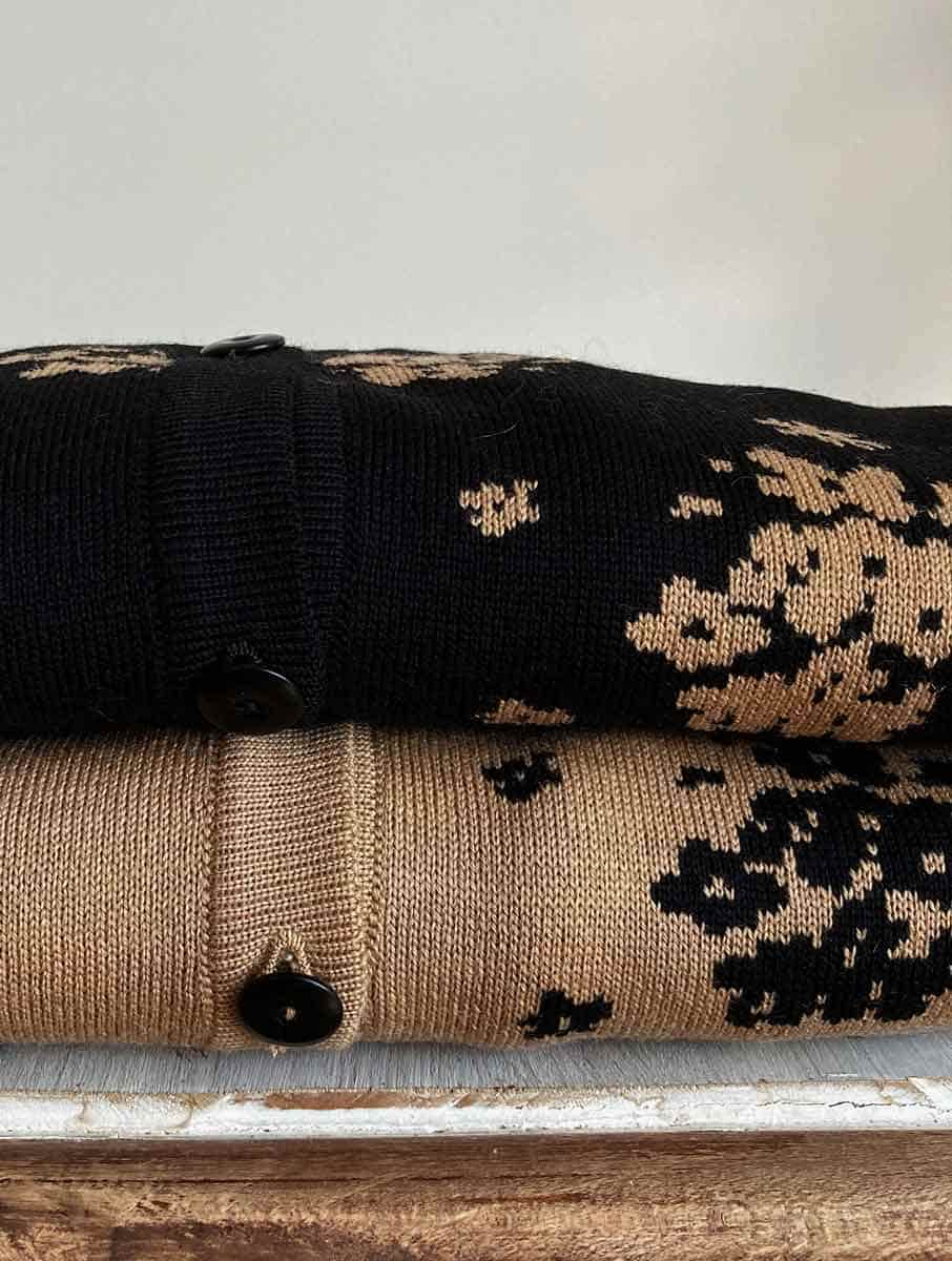 Cardigan manga kimono color camel - Imagen 7