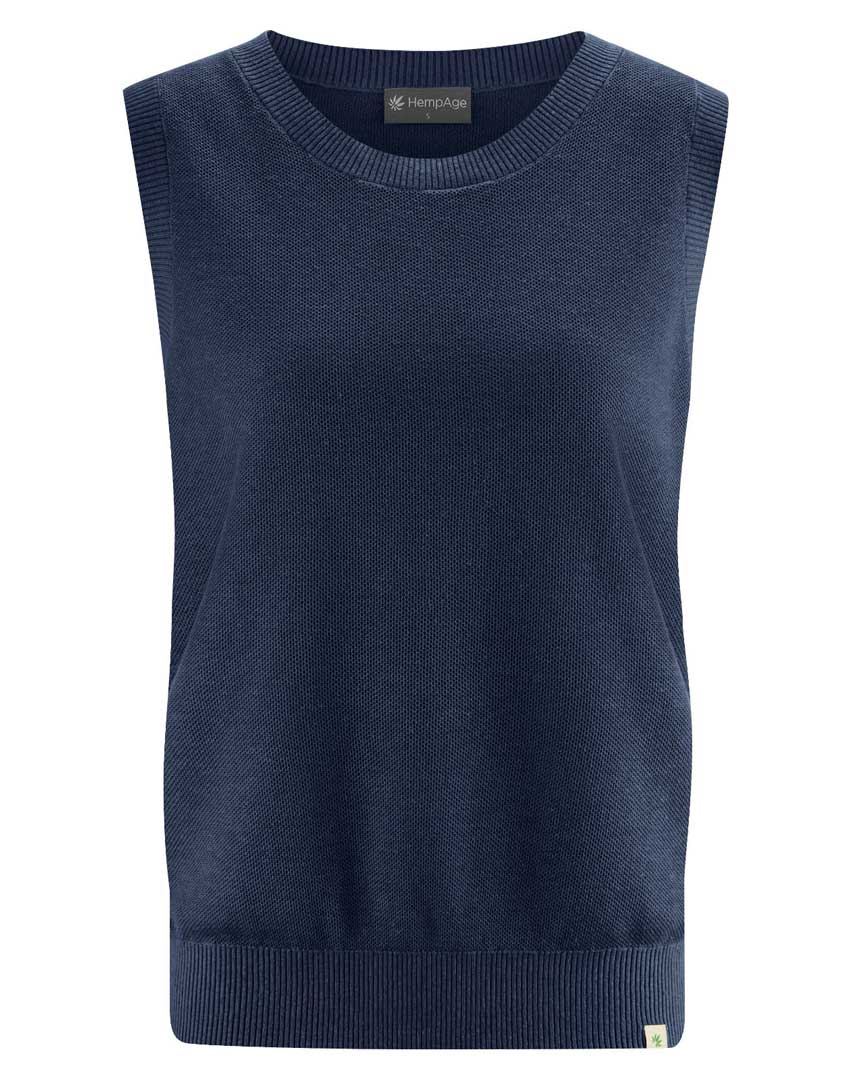 Top de punto de cáñamo y algodón orgánico - Imagen 8