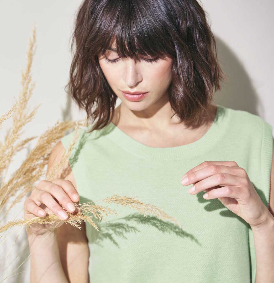 Top de punto de cáñamo y algodón orgánico - Imagen 7