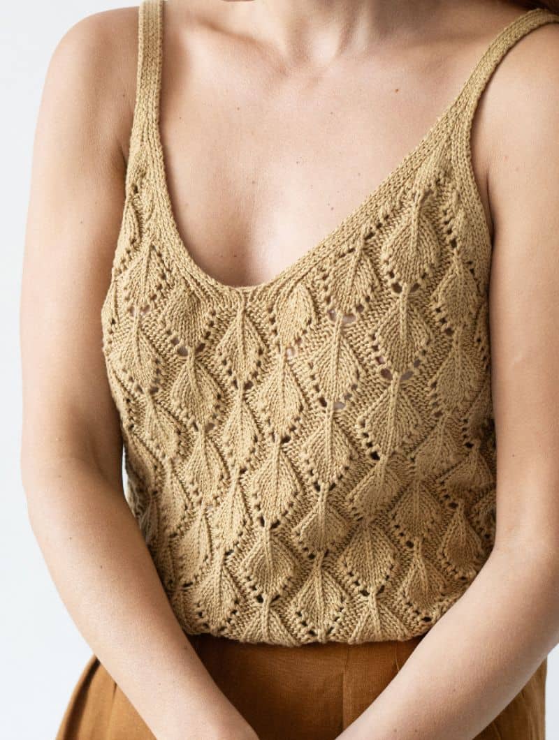 Top de tirantes calado de algodón orgánico - Imagen 6