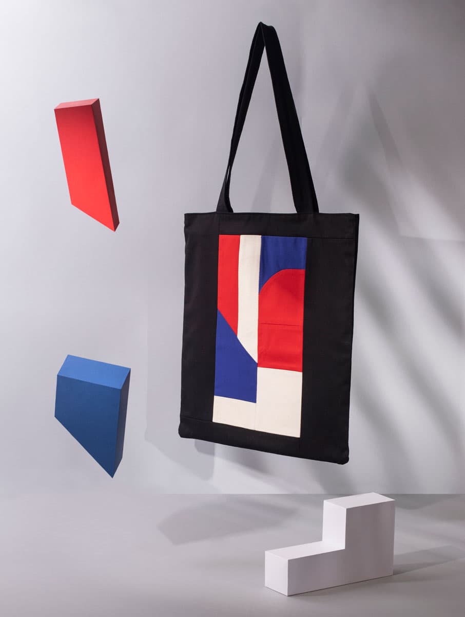 Tote bag tela de diseño upcycling