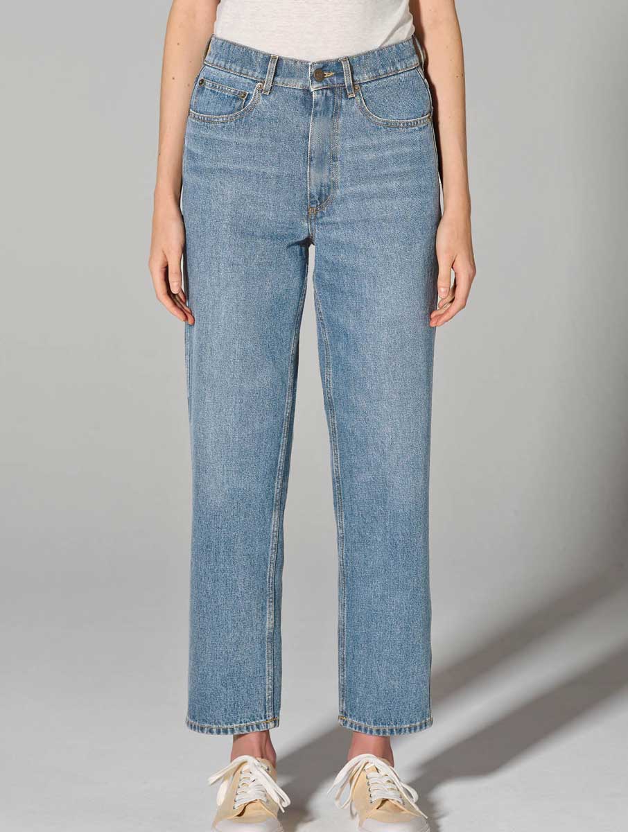 Vaqueros mom fit sostenibles para mujer - Imagen 3