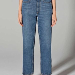 Vaqueros mom fit sostenibles para mujer