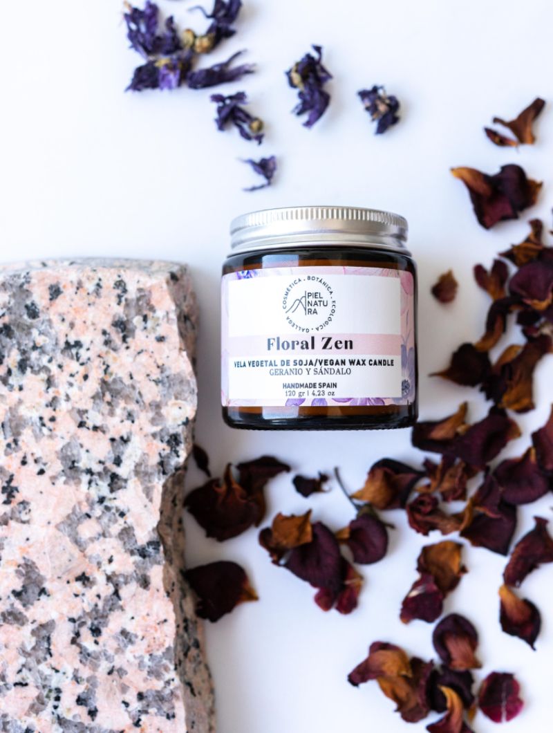 Vela aromática natural de cera vegetal 120g - Imagen 8