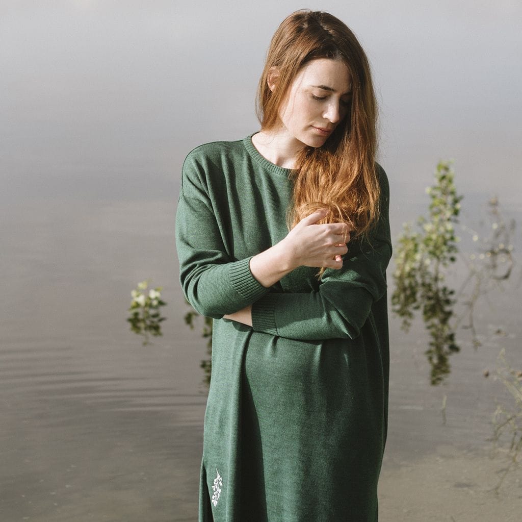 Vestido de lana merino Marea Baja - Imagen 4