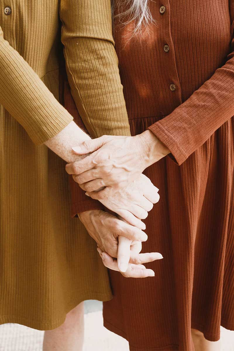 Vestido manga larga de canalé de algodón orgánico - Imagen 6