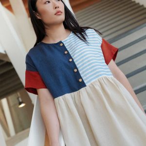 Vestido de lino Vagantío