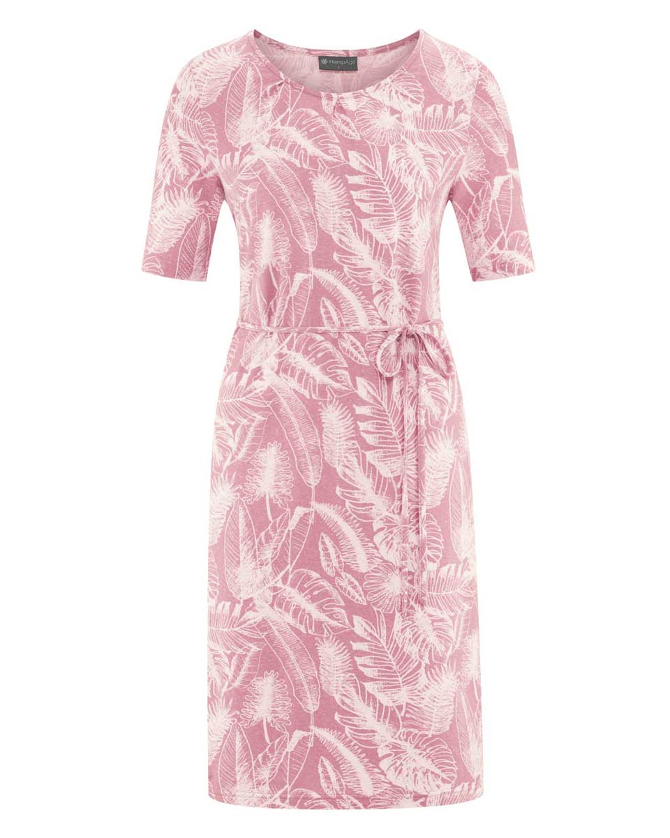 Vestido manga corta ecológico con estampado selva - Imagen 7