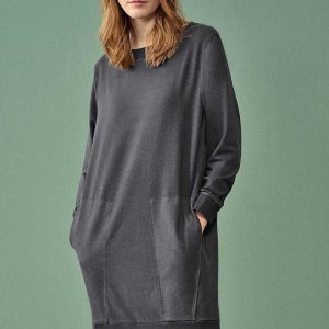 Vestido sudadera de algodón orgánico y cáñamo