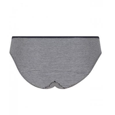 Bragas de rayas de corte bajo en algodón orgánico - Imagen 4
